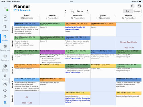 planificacion-semanal-idoceo-planner
